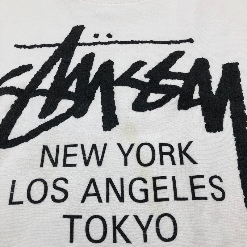 【中古品】【メンズ】 STUSSY World Tour Crew ステューシー ワールドツアー クルーネック スウェット 147-260617-sm-07-otoh カラー：クリーム系カラー 万代Net店