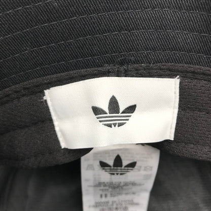 【中古品】【メンズ】 アディダス adidas ロゴ入りバケットハット バケハ 185-260620-sy-07-otoh サイズ：55ｃm カラー：ブラック系 万代Net店
