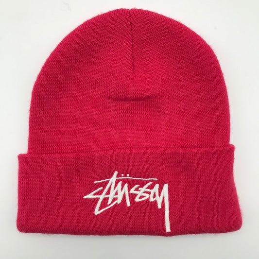 【中古品】【メンズ】 ステューシー STUSSY ニット帽 Stock Cuff Beanie ビーニー 185-260620-sy-01-otoh カラー：レッド系 万代Net店