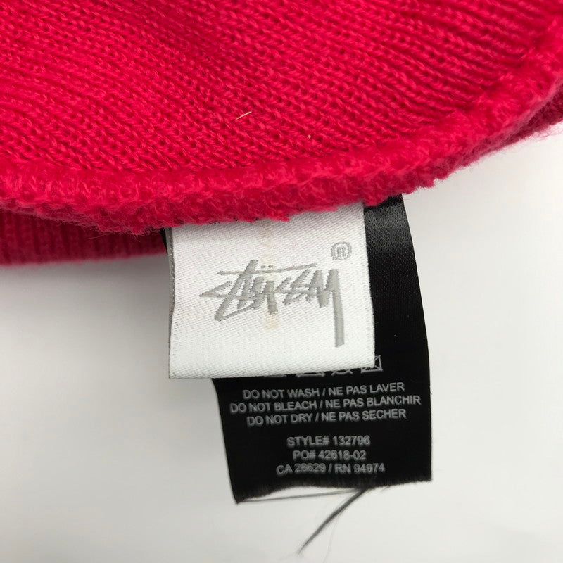 【中古品】【メンズ】 ステューシー STUSSY ニット帽 Stock Cuff Beanie ビーニー 185-260620-sy-01-otoh カラー：レッド系 万代Net店
