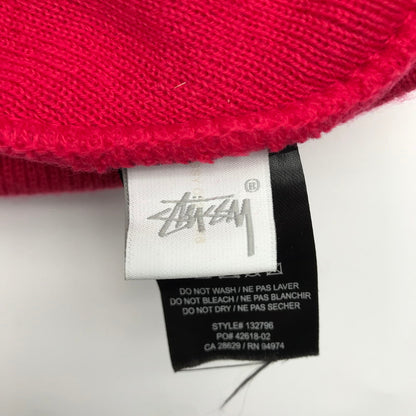 【中古品】【メンズ】 ステューシー STUSSY ニット帽 Stock Cuff Beanie ビーニー 185-260620-sy-01-otoh カラー：レッド系 万代Net店