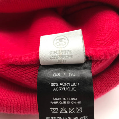 【中古品】【メンズ】 ステューシー STUSSY ニット帽 Stock Cuff Beanie ビーニー 185-260620-sy-01-otoh カラー：レッド系 万代Net店