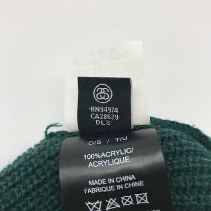 【中古品】【メンズ】 ステューシー STUSSY ニット帽 ビーニー 185-260620-sy-03-otoh カラー：ダークグリーン系 万代Net店