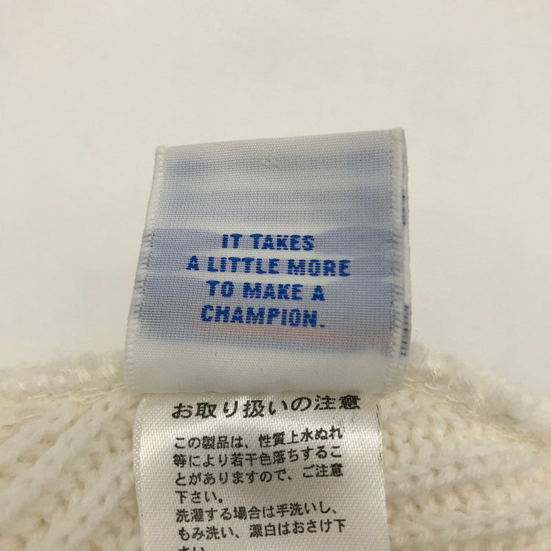 【中古品】【メンズ】 チャンピオン Champion ビッグロゴニット ニット帽 185-260620-sy-05-otoh カラー：ホワイト系 万代Net店