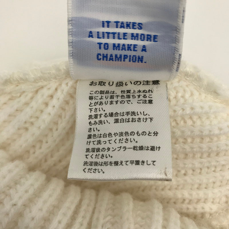 【中古品】【メンズ】 チャンピオン Champion ビッグロゴニット ニット帽 185-260620-sy-05-otoh カラー：ホワイト系 万代Net店