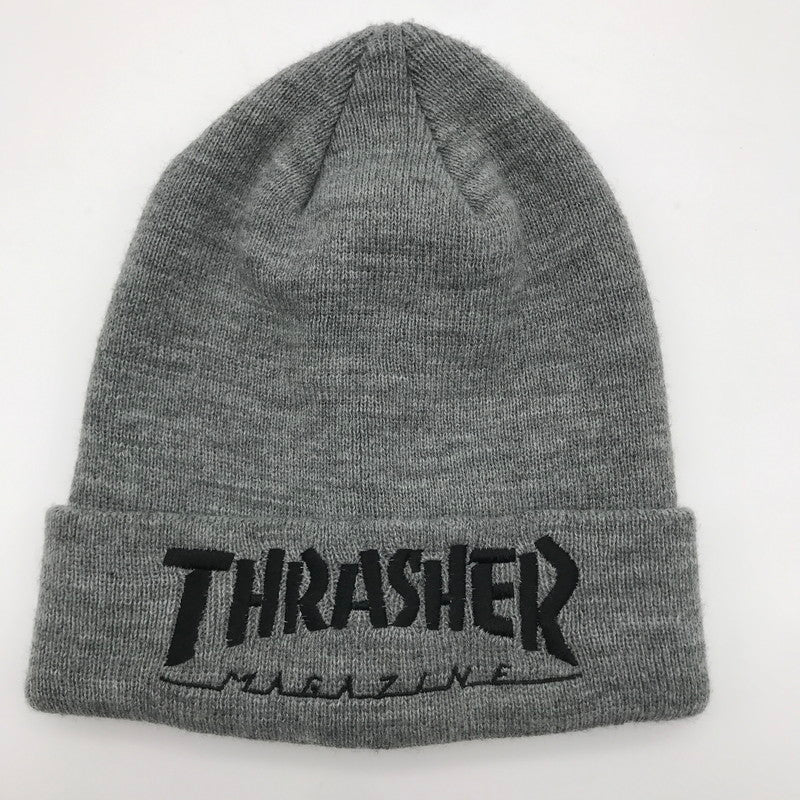 【中古品】【メンズ】 スラッシャー THRASHER ニット帽 185-260620-sy-04-otoh サイズ：フリー カラー：グレー系 万代Net店