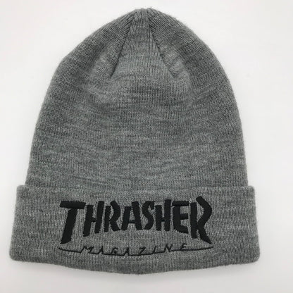 【中古品】【メンズ】 スラッシャー THRASHER ニット帽 185-260620-sy-04-otoh サイズ：フリー カラー：グレー系 万代Net店