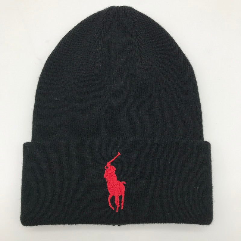 【中古品】【メンズ】 ポロラルフローレン POLO RALPH LAUREN BIG PONY Cuff Hat　ニットキャップ 185-260620-sy-06-otoh カラー：ブラック系 万代Net店
