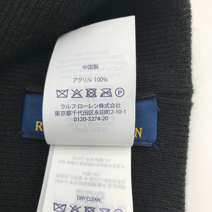 【中古品】【メンズ】 ポロラルフローレン POLO RALPH LAUREN BIG PONY Cuff Hat　ニットキャップ 185-260620-sy-06-otoh カラー：ブラック系 万代Net店