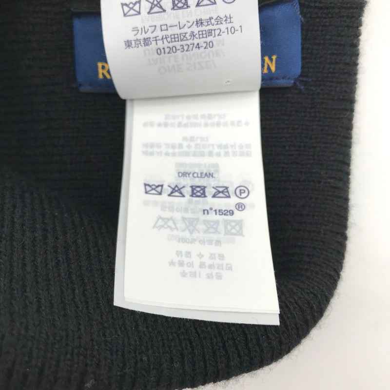 【中古品】【メンズ】 ポロラルフローレン POLO RALPH LAUREN BIG PONY Cuff Hat　ニットキャップ 185-260620-sy-06-otoh カラー：ブラック系 万代Net店
