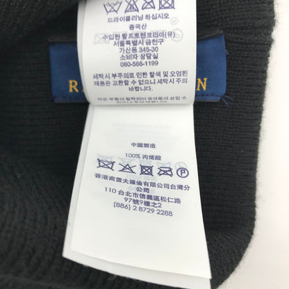 【中古品】【メンズ】 ポロラルフローレン POLO RALPH LAUREN BIG PONY Cuff Hat　ニットキャップ 185-260620-sy-06-otoh カラー：ブラック系 万代Net店
