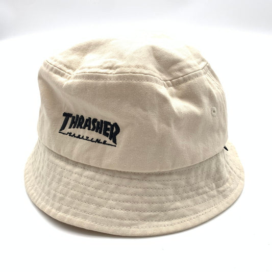 【中古美品】【メンズ】 HRASHERスラッシャー MAG LOGO ツイルバケットハット 帽子 185-260617-st-06-otoh カラー：ベージュ系 万代Net店