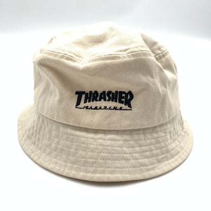 【中古美品】【メンズ】 HRASHERスラッシャー MAG LOGO ツイルバケットハット 帽子 185-260617-st-06-otoh カラー：ベージュ系 万代Net店