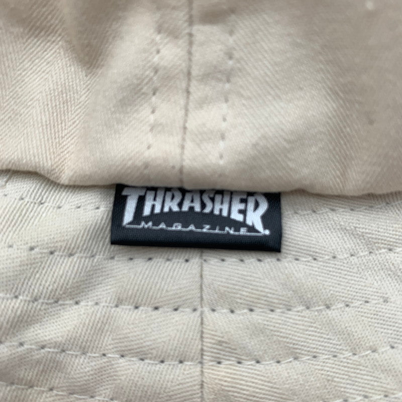【中古美品】【メンズ】 HRASHERスラッシャー MAG LOGO ツイルバケットハット 帽子 185-260617-st-06-otoh カラー：ベージュ系 万代Net店