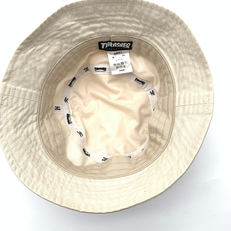 【中古美品】【メンズ】 HRASHERスラッシャー MAG LOGO ツイルバケットハット 帽子 185-260617-st-06-otoh カラー：ベージュ系 万代Net店