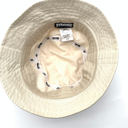 【中古美品】【メンズ】 HRASHERスラッシャー MAG LOGO ツイルバケットハット 帽子 185-260617-st-06-otoh カラー：ベージュ系 万代Net店