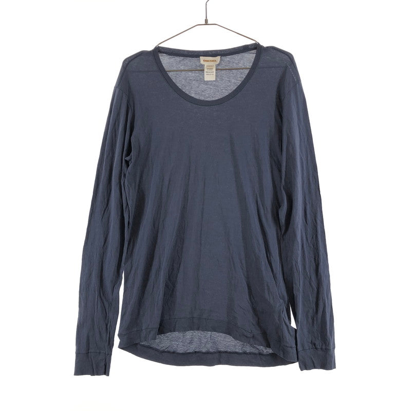 【中古品】【メンズ】 DIESEL ディーゼル 長袖カットソー ロングスリーブTシャツ 147-260619-sm-06-otoh サイズ：XL カラー：ネイビー 万代Net店