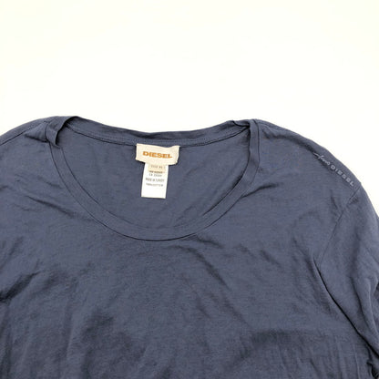 【中古品】【メンズ】 DIESEL ディーゼル 長袖カットソー ロングスリーブTシャツ 147-260619-sm-06-otoh サイズ：XL カラー：ネイビー 万代Net店
