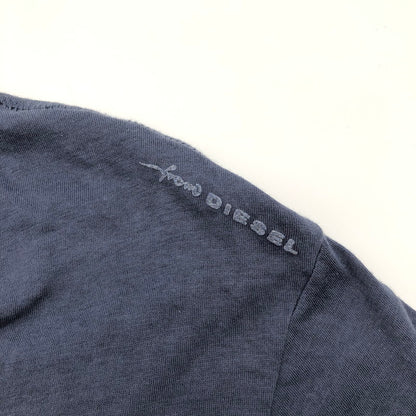【中古品】【メンズ】 DIESEL ディーゼル 長袖カットソー ロングスリーブTシャツ 147-260619-sm-06-otoh サイズ：XL カラー：ネイビー 万代Net店