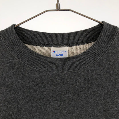 【中古品】【メンズ】 Champion チャンピオン ワンポイント 刺繍ロゴ クルーネック スウェットシャツ 147-260618-sm-12-otoh カラー：チャコールグレー 万代Net店