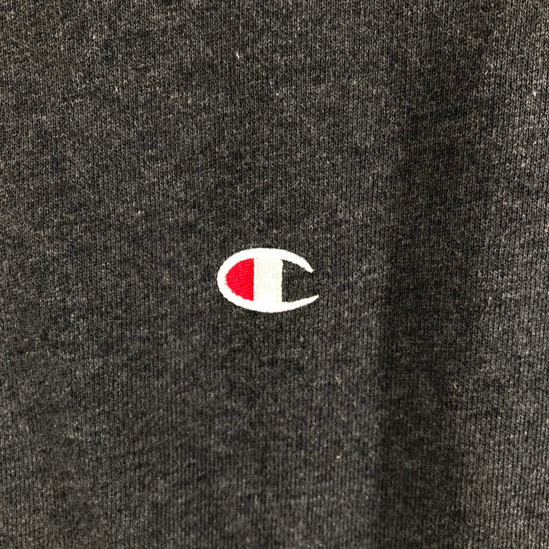 【中古品】【メンズ】 Champion チャンピオン ワンポイント 刺繍ロゴ クルーネック スウェットシャツ 147-260618-sm-12-otoh カラー：チャコールグレー 万代Net店