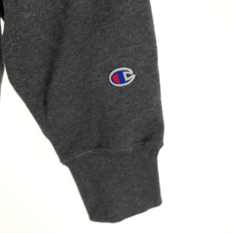 【中古品】【メンズ】 Champion チャンピオン ワンポイント 刺繍ロゴ クルーネック スウェットシャツ 147-260618-sm-12-otoh カラー：チャコールグレー 万代Net店