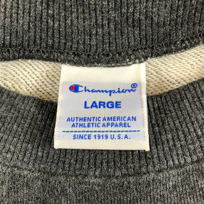 【中古品】【メンズ】 Champion チャンピオン ワンポイント 刺繍ロゴ クルーネック スウェットシャツ 147-260618-sm-12-otoh カラー：チャコールグレー 万代Net店