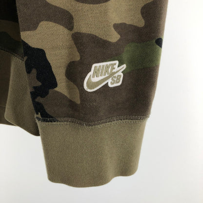 【中古品】【メンズ】 NIKE SB ナイキ エスビー カモフラージュ 迷彩柄 クルーネック スウェットシャツ 147-260618-sm-10-otoh サイズ：XL カラー：ウッドランドカモ 万代Net店