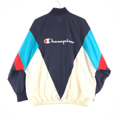 【中古品】【レディース】 Champion W GAME JACKET チャンピオン マルチカラー 薄手ナイロン ジャケット ゲームジャケット トップス 147-260619-sm-08-otoh サイズ：L カラー：ネイビー 万代Net店