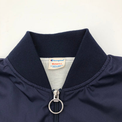 【中古品】【レディース】 Champion W GAME JACKET チャンピオン マルチカラー 薄手ナイロン ジャケット ゲームジャケット トップス 147-260619-sm-08-otoh サイズ：L カラー：ネイビー 万代Net店