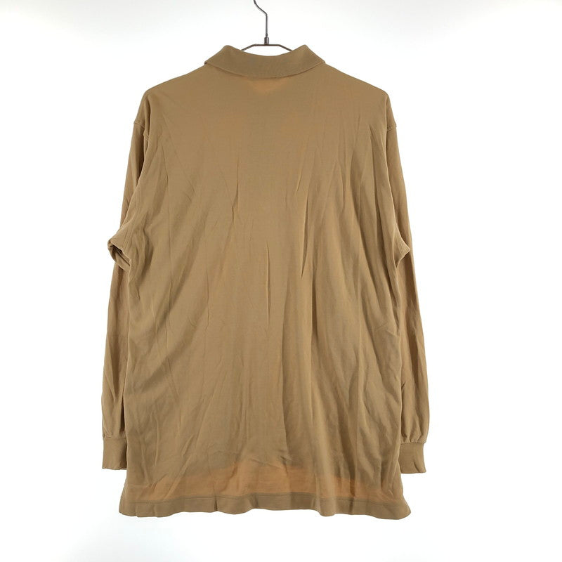 【中古品】【メンズ】 BURBERRY LONDON バーバリー ロンドン ロングスリーブ 長袖 ポロシャツ 147-260618-sm-09-otoh サイズ：L カラー：ベージュ 万代Net店
