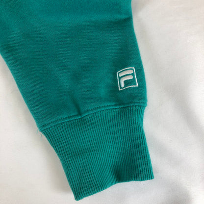 【中古品】【メンズ】 FILA フィラ 90s ヴィンテージスタイル クルーネック スウェットシャツ 147-260618-sm-13-otoh サイズ：F カラー：エメラルドグリーン 万代Net店