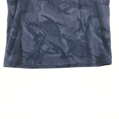 【中古品】【メンズ】 DIESEL ディーゼル 迷彩柄 カモフラージュ Vネック Tシャツ レギュラーフィット 147-260618-sm-06-otoh サイズ：L カラー：ネイビー 万代Net店