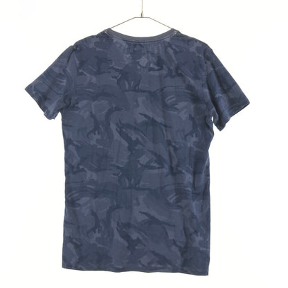 【中古品】【メンズ】 DIESEL ディーゼル 迷彩柄 カモフラージュ Vネック Tシャツ レギュラーフィット 147-260618-sm-06-otoh サイズ：L カラー：ネイビー 万代Net店