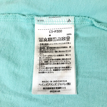 【中古品】【メンズ】 Champion チャンピオン ワンポイント刺繍ロゴ Tシャツ ミントグリーン ターコイズ 147-260618-sm-04-otoh カラー：ミントグリーン 万代Net店