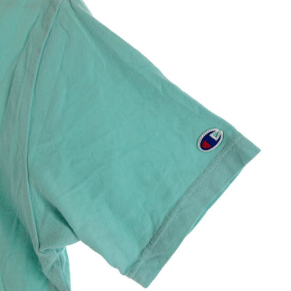【中古品】【メンズ】 Champion チャンピオン ワンポイント刺繍ロゴ Tシャツ ミントグリーン ターコイズ 147-260618-sm-04-otoh カラー：ミントグリーン 万代Net店