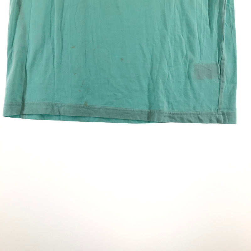 【中古品】【メンズ】 Champion チャンピオン ワンポイント刺繍ロゴ Tシャツ ミントグリーン ターコイズ 147-260618-sm-04-otoh カラー：ミントグリーン 万代Net店