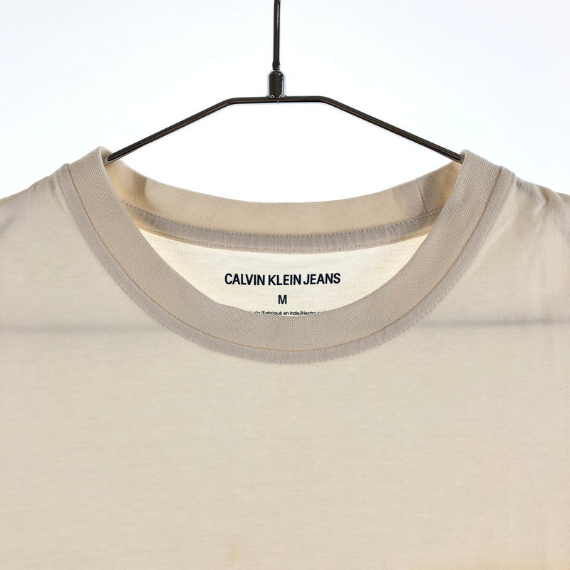 【中古品】【メンズ】 Calvin Klein Jeans カルバン クライン ジーンズ モノグラムロゴ ポケット Tシャツ 147-260618-sm-08-otoh サイズ：M カラー：オフホワイト 万代Net店