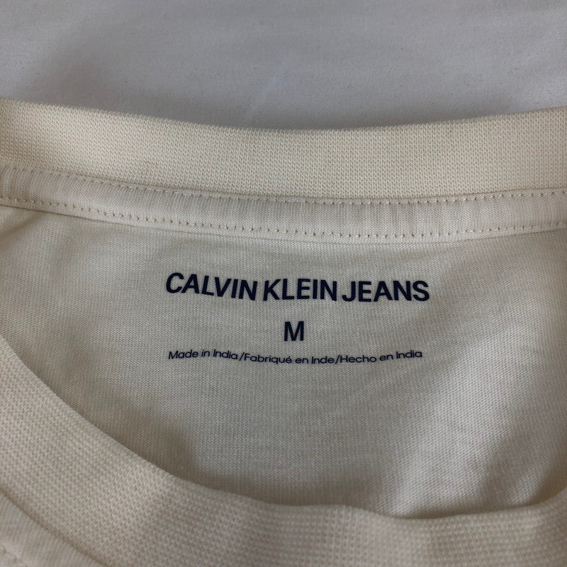 【中古品】【メンズ】 Calvin Klein Jeans カルバン クライン ジーンズ モノグラムロゴ ポケット Tシャツ 147-260618-sm-08-otoh サイズ：M カラー：オフホワイト 万代Net店