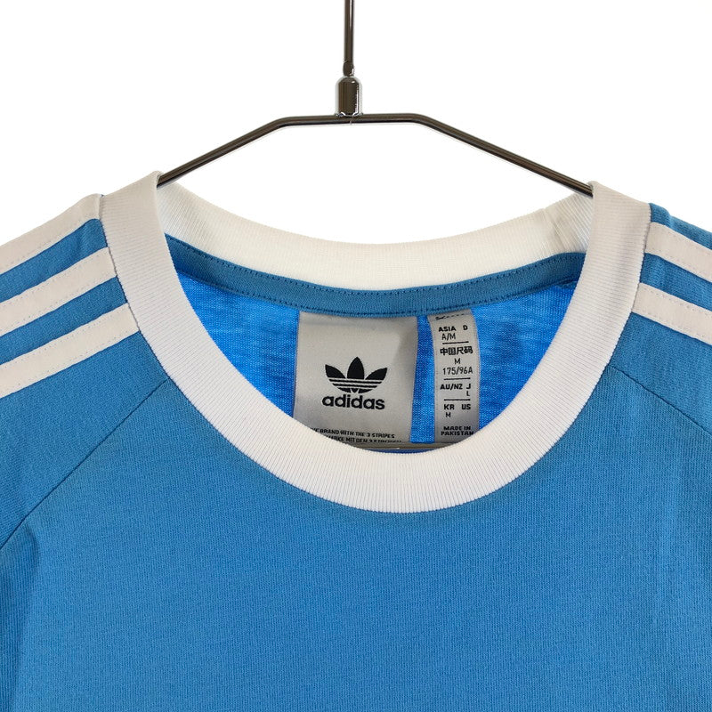 【中古品】【メンズ】 adidas Originals アディダス オリジナルス アディカラー クラシックス スリーストライプス Tシャツ 147-260618-sm-03-otoh サイズ：L カラー：水色 万代Net店
