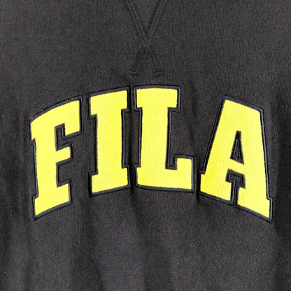 【中古品】【メンズ】 FILA フィラ クルーネック スウェット シャツ トレーナー 147-260616-sm-02-otoh サイズ：F カラー：ネイビー 万代Net店