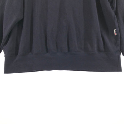 【中古品】【メンズ】 FILA フィラ クルーネック スウェット シャツ トレーナー 147-260616-sm-02-otoh サイズ：F カラー：ネイビー 万代Net店