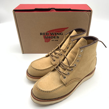 【中古美品】【メンズ】 RED WING レッドウィング 08833-0 6-iNCH CLASSIC MOC BOOTS ブーツ 靴 164-260617-st-04-otoh カラー：ベージュ系 万代Net店