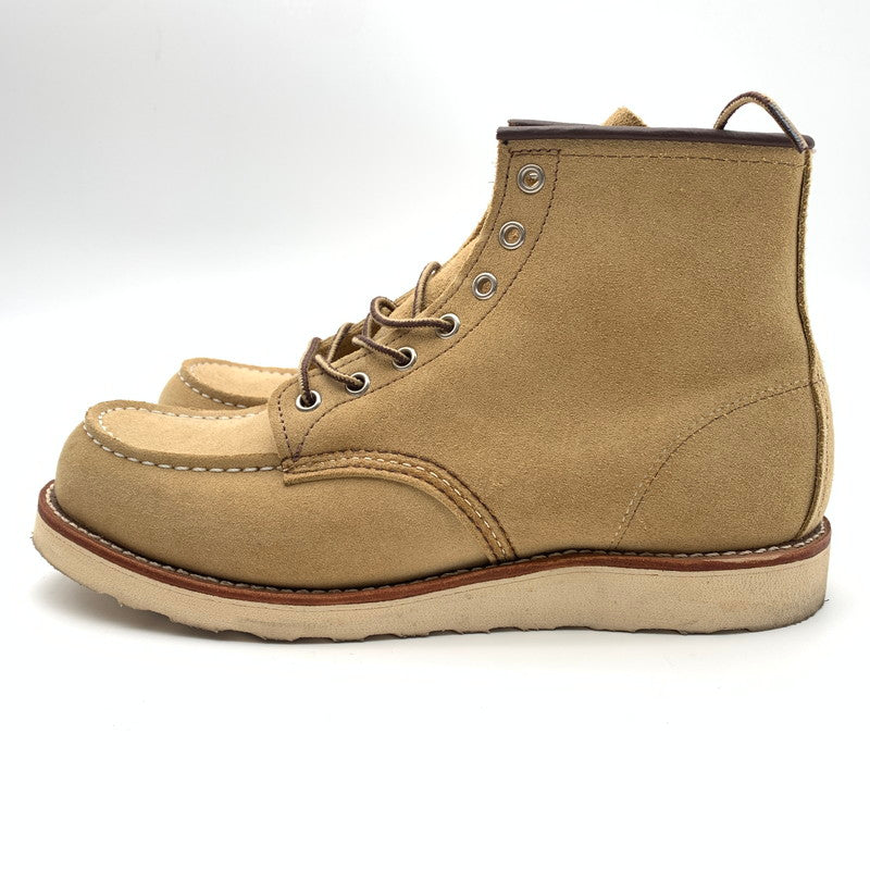 【中古美品】【メンズ】 RED WING レッドウィング 08833-0 6-iNCH CLASSIC MOC BOOTS ブーツ 靴 164-260617-st-04-otoh カラー：ベージュ系 万代Net店
