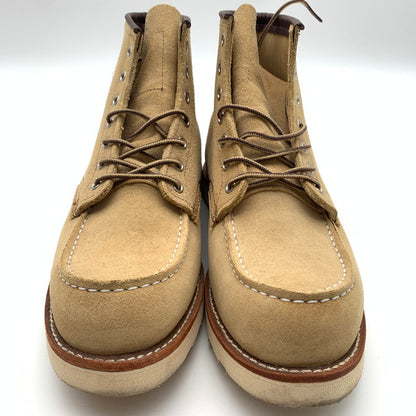 【中古美品】【メンズ】 RED WING レッドウィング 08833-0 6-iNCH CLASSIC MOC BOOTS ブーツ 靴 164-260617-st-04-otoh カラー：ベージュ系 万代Net店
