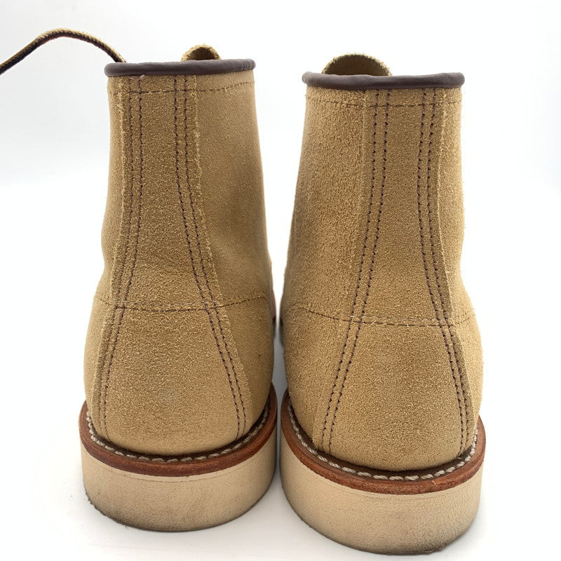 【中古美品】【メンズ】 RED WING レッドウィング 08833-0 6-iNCH CLASSIC MOC BOOTS ブーツ 靴 164-260617-st-04-otoh カラー：ベージュ系 万代Net店