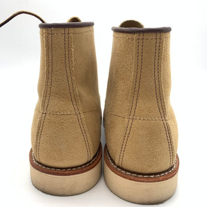 【中古美品】【メンズ】 RED WING レッドウィング 08833-0 6-iNCH CLASSIC MOC BOOTS ブーツ 靴 164-260617-st-04-otoh カラー：ベージュ系 万代Net店