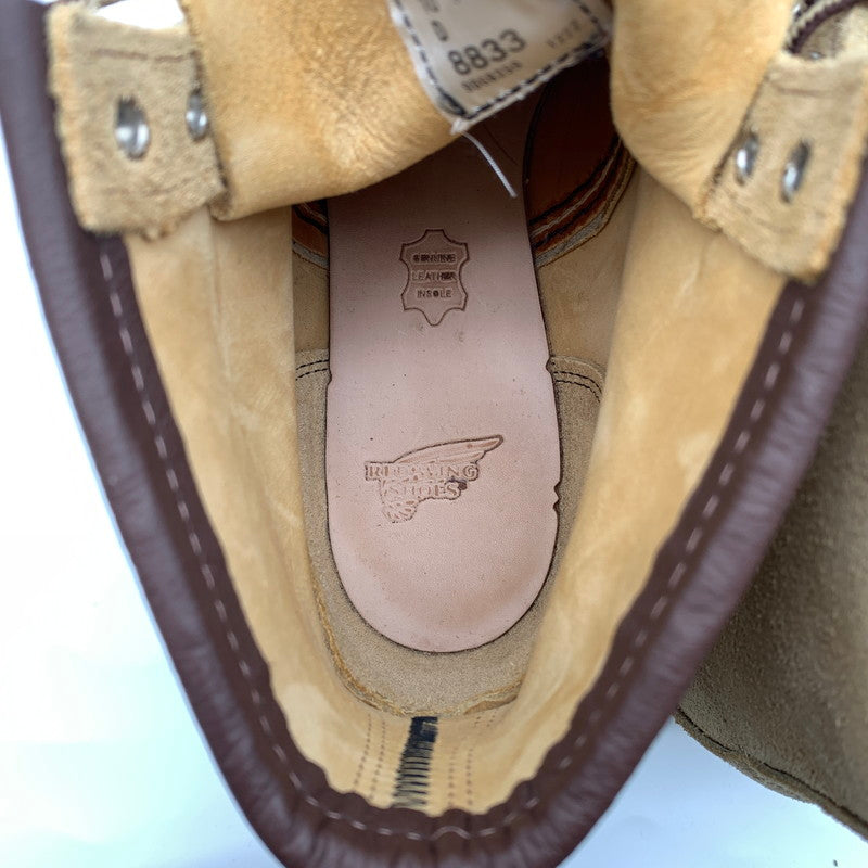 【中古美品】【メンズ】 RED WING レッドウィング 08833-0 6-iNCH CLASSIC MOC BOOTS ブーツ 靴 164-260617-st-04-otoh カラー：ベージュ系 万代Net店