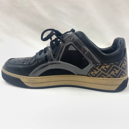 【中古品】【メンズ】 FENDI フェンディ FFモノグラム スニーカー 靴 162-260616-st-01-otoh カラー：ブラック 万代Net店