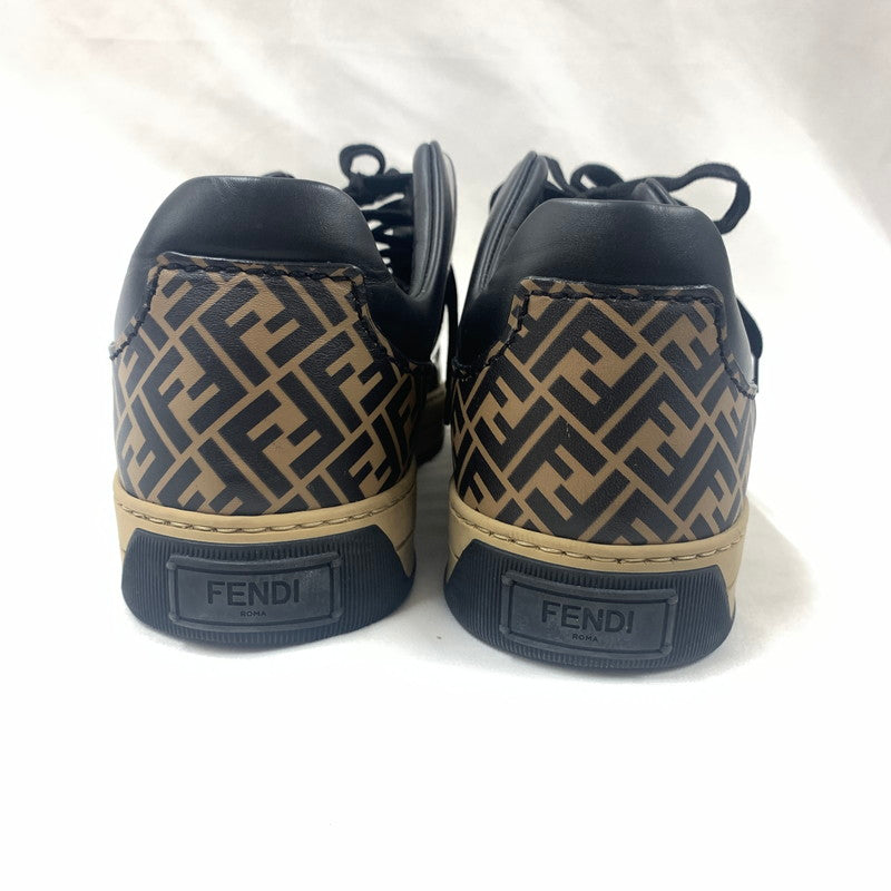 【中古品】【メンズ】 FENDI フェンディ FFモノグラム スニーカー 靴 162-260616-st-01-otoh カラー：ブラック 万代Net店